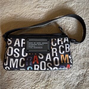 Marc by Marc Jacobs Black Multicolor Workwear Pouch